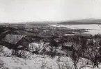 Från Riksgränsbanans bygge. Sjukstugan, mässen och ingenjörsbostaden vid Tornehamn.