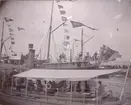 Andrées avfärd från Göteborg för Nordpolsfärden 7 Juni 1896.