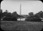 Skioptikonbild.National Mall, Washington. Washingtonmonumentet.