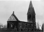 Östra Tunhems kyrka efter branden den 7/11 1938.