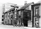 Järnvägsgatan 20. Gamla telegrafstationen rivs 1966-1967.