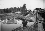 Fagersta Bruk. Sågverket efter ombyggnad 1918. Foto taget 1920.