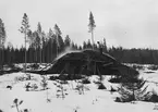 Kolmila vid Hofors Bruk. Kolmilan var stängs i två veckor och var vid fotograferingstillfället färdig för att rivas.