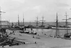 Ystad hamn, 1905. Bild från tidskriften Hemmets bildmaterial.