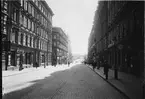 Kungsgatan i Stockholm under storstrejken 1909.