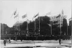 John Ericssons monument avtäckes den 14 september 1901. Bild från tidskriften Hemmets bildmaterial.