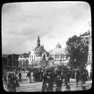 Skioptikonbild med motiv från Allmänna Konst- och Industriutställningen i Stockholm 1897.