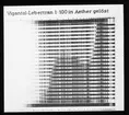 Skioptikonbild från Institutionen för fotografi vid Kungliga Tekniska Högskolan. Använd av professor Helmer Bäckström som föreläsningsmaterial. Bäckström var Sveriges första professor i fotografi vid Kungliga Tekniska Högskolan i Stockholm 1948-1958.
Vigantol-Lebertran löst i eter 1:100.