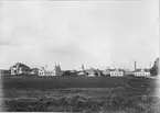 Nybyggda hus i fyra kvarter i Köping 1902.