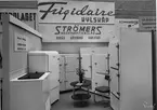 Svenska Mässan 1943. Strömers Makinaktiebolags monter för Frigidaire kylskåp.