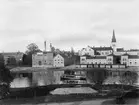 Vy över Karlstad 1903. Biskopsgården och Bryggeri AB.