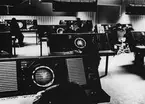 Standard Radios fabrik i Ulvsunda, Stockholm. Operationsrum för radardatabehandlingscentral 