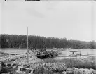 Flottbro över Dalälven, Svärdsjö, 1905.