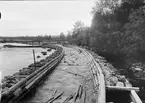 Timmerränna vid Borgärdet, Svärdsjö 1905.
