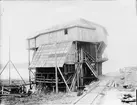 Riddarhyttans järnbruk. Linbanestation vid Bäckegruvan 1921.