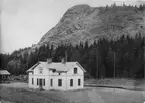 Stationshuset i Smålands Taberg, omkring år 1900.