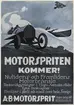 Annons för Motorspriten från tidningen Motor 1918.