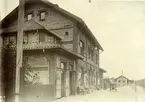 Järnvägsstationen i Höganäs 1908.
