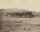 Vy över ön Isola Bella i Lago Magiorre, norra Italien, 1886.