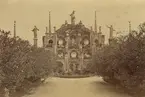 Monument på ön Isola Bella i Lago Magione, Italien, 1883.