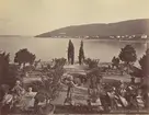 Skulpturparken Giardiono på ön Isola Bella i Lago Margiore, Italien, 1883.