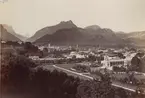 Ur album: Utländska Resan 1900 I. Vy över Reichenhall med kurhuset.
