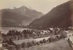 Ur album: Utländska Resan 1900 I. Vy från Zell am see. Järnvägsstationen.