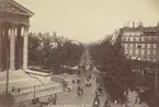 Ur album: Utländska Resan 1890. Boulevard de la Madeleine, Paris.