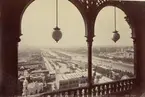 Ur album: Utländska Resan 1890. Vy över Världsutställningen i Paris 1889, Exposition Universelle.