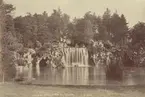 Ur album: Utländska Resan 1890. Vattenfall i parken Bois de Boulogne, Paris.