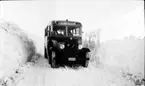 Bussen Skara-Falköping. Förmodligen 1940-tal.