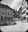 Skioptikonbild med motiv från Bad Wimpfen.
Bilden har förvarats i kartong märkt: Resan 1907. Wimpfen 10. Text på bild: 