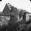 Skioptikonbild med motiv från Nürnberg. Gamla stadsmuren?
Bilden har förvarats i kartong märkt: Nürnberg IX. 1901.