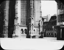 Skioptikonbild med motiv av Johanniskirche i Ansbach.
Bilden har förvarats i kartong märkt: Resan 1904. Rehnvandring. Oberwesel. Text på bild: 