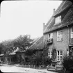 Skioptikonbild med motiv från St. Johannis kloster, Stralsund.
Bilden har förvarats i kartong märkt: Resan 1912. Stralsund. Text på bild: 