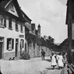 Skioptikonbild med motiv från Bad Wimpfen.
Bilden har förvarats i kartong märkt: Resan 1907. Wimpfen 9. 01. Text på bild: 