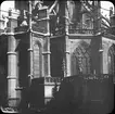 Skioptikonbild med motiv av Église Saint Vincent i Rouen.
Bilden har förvarats i kartong märkt: Resan 1908. Rouen 7. III. Text på bild: 