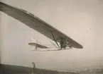 Skolflygmaskin vid en av segelflygskolorna i Rhône 1926.