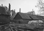 Rörstrands Porslinsfabriker. Östra kolhuset. Kasserade gipsformar.