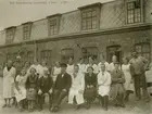 Personalen vid A.B. Yvyfabriken i Ystad, 1930.