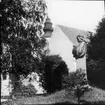 Ljusbild, fotografi från Nordiska arkitekturmötet på Gotland 1920. Visby domkyrka.