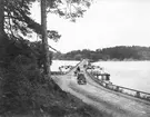 Gamla flottbron vid Traneberg i Stockholm från väster.