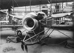 Framparti av biplanet Savary vid Parisutställningen 1911.