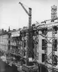 Byggandet av Nordiska Kompaniet i Stockholm, 1915.