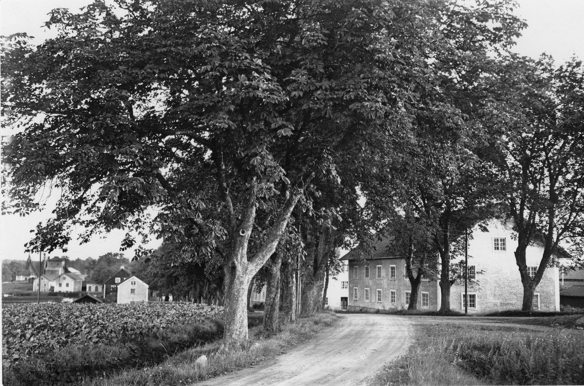 Brefvens Bruk, Närke. Bruksgatan från söder.