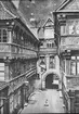 Skioptikonbild, tryckt bild  med motiv från Braunschweig.
Bilden har förvarats i kartong märkt: Vårresan 1909. Braunschweig 9. III. Text på bild: 