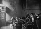 Interiör från maskinrummet, Bruzafors sulfitfabrik.