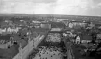 Stadsvy över Örebro.
Bilden tagen från Nikolaikyrkans torn.