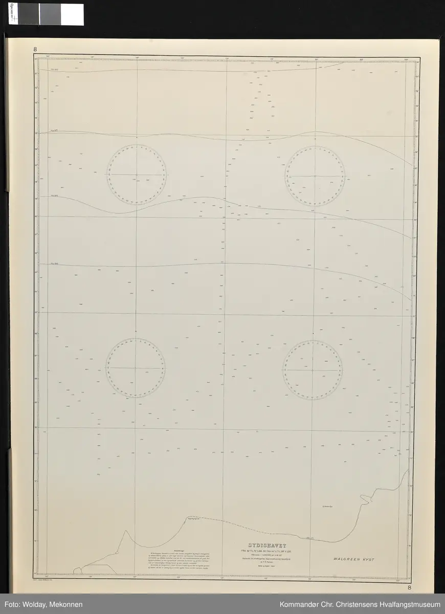 Sydishavet fra 50-75 grader sydlig bredde og fra 141-99 grader vestlig lengde.