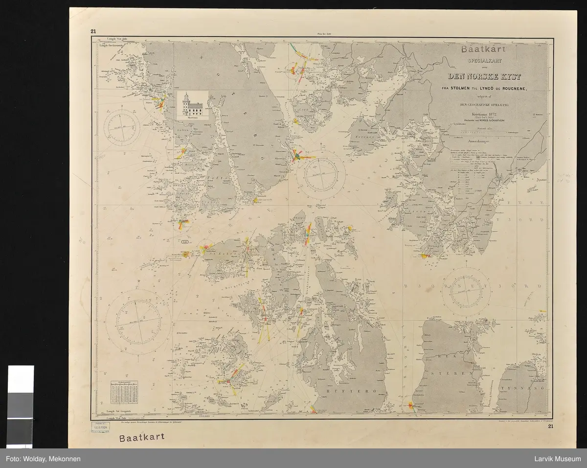 Den norske kyst fra Stolmen til Lyngø og Rougnene
Sotra
Norge